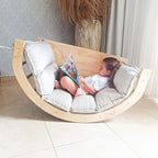 Arc Évolutif 6 en 1 – Flexibilité et Créativité Montessori avec Coussin et Tabouret