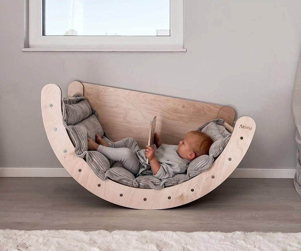 Arc Évolutif 6 en 1 – Flexibilité et Créativité Montessori avec Coussin et Tabouret