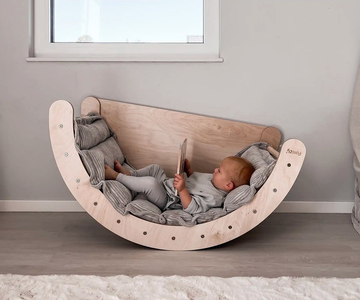 Arc Évolutif 6 en 1 – Flexibilité et Créativité Montessori avec Coussin et Tabouret
