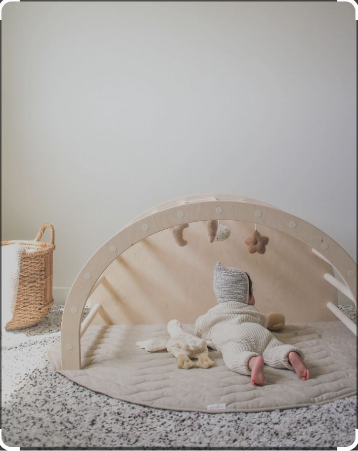 Arc Évolutif 6 en 1 – Flexibilité et Créativité Montessori avec Coussin et Tabouret